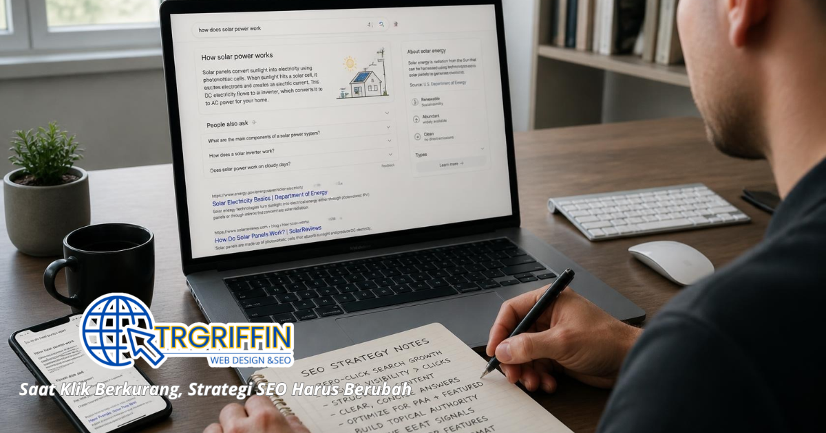 Zero Click Google Semakin Mengubah Strategi SEO Zero Click Google dan perubahan strategi SEO.